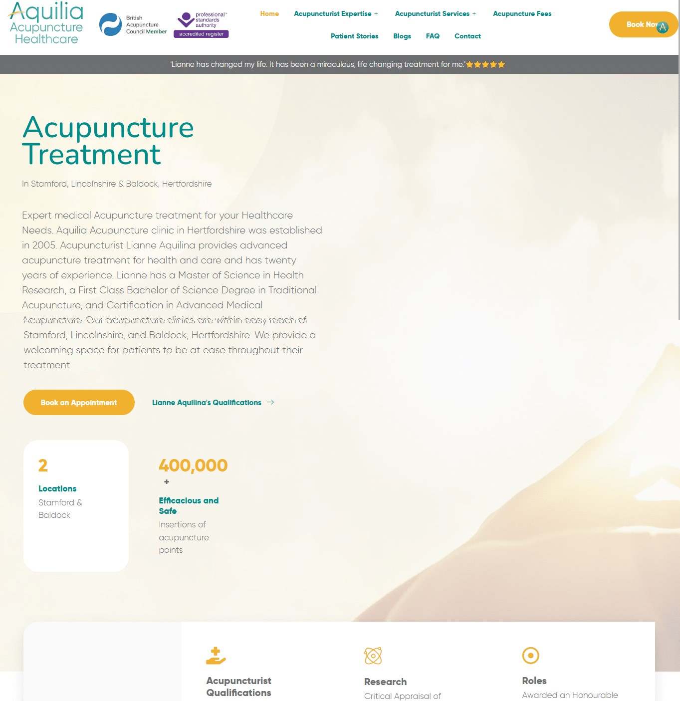 Aquilia Acupuncture Aquilia Acupuncture SEO Results