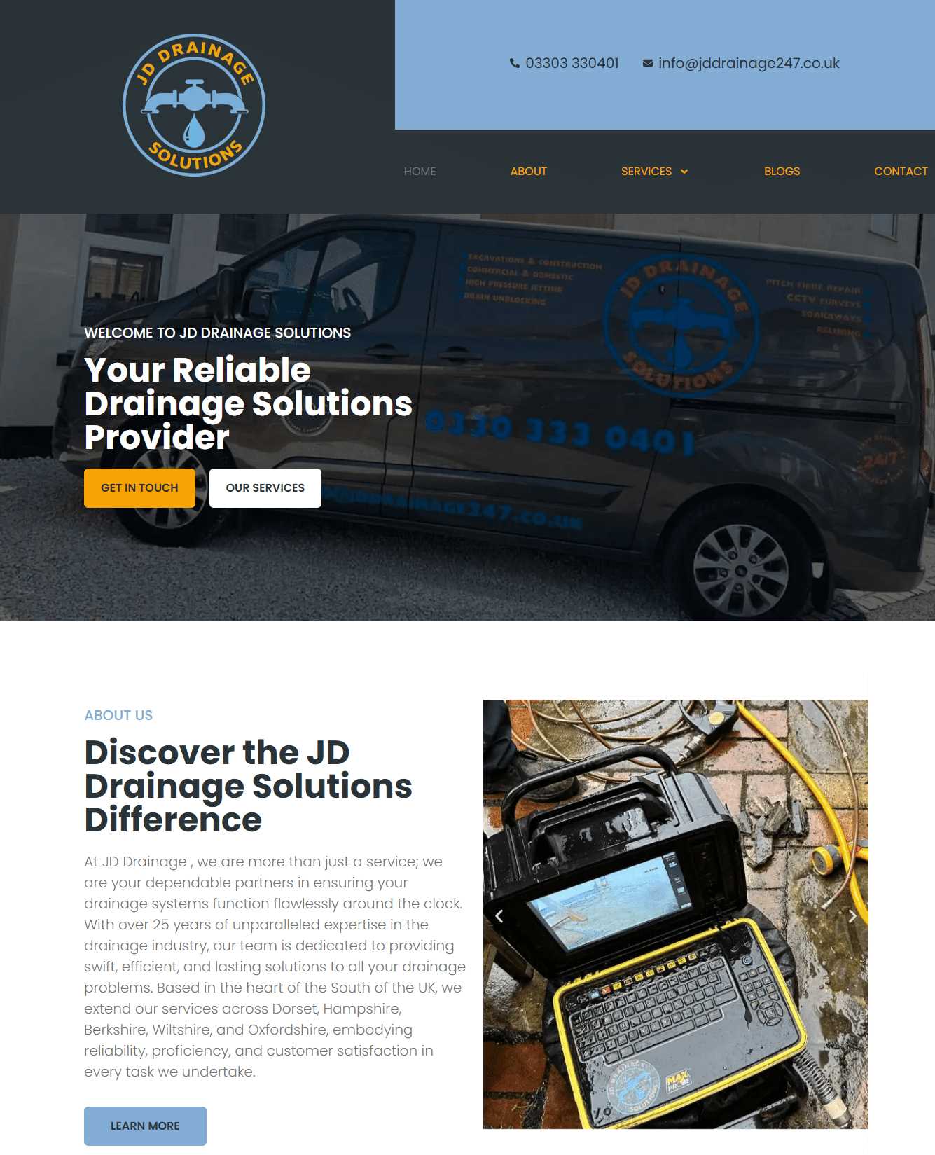 JD Drainage JD Drainage SEO Results